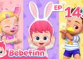 Five Little Animals Dancing on the Farm | Bebefinn Fun Countdown Song – Teach Actions, Counting & Farm Animals to Kids