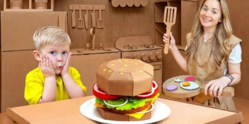 Oliver Inside the CARDBOARD House Challenge — Fun, Adventure & Learning in the Cardboard World!